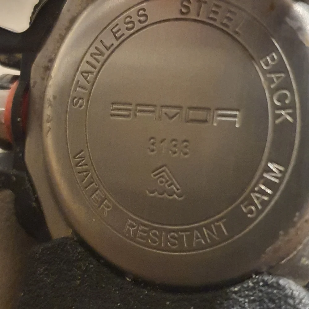 10/$20 Sanda Black/Green Ani-Digital Alarm Chrono Men's Watch
